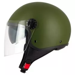 S-Line - Casque Jet R-FULLY S706 Double Visière - Green Army - Taille M