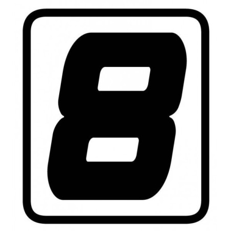 Autocollant numéro 0 à 9 par BARRACUDA Moto