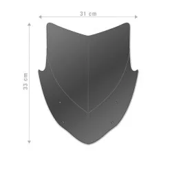 Bulle saute vent Aerosport Barracuda Fumée noir pour Yamaha MT09 2014-2016