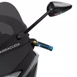 Kit Barracuda rétroviseurs, poignées, embout de guidon pour Yamaha TMAX 2008-2011