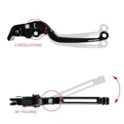 Levier de frein et d'embrayage BARRACUDA pour Yamaha TMAX 2008-2018