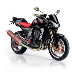 Support de plaque BARRACUDA Aluminium / Inox pour Kawasaki Z1000 et Z750 2003-2006