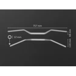 Guidon moto ABM BOOSTER Streetbike - 28 mm