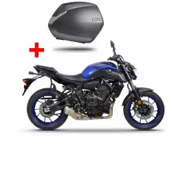 Pack valises Shad SH36 carbone + sacoches + supports pour Yamaha MT07 2014-2019