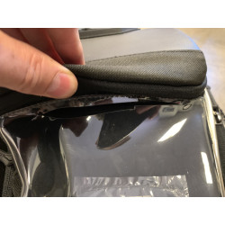 Sacoche réservoir Bagster Pulse XSR038 MATRIX, Noir et Acier, 15 à 18 Litres
