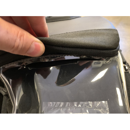 Sacoche réservoir Bagster Pulse XSR038 MATRIX, Noir et Argent, 15 à 18 Litres
