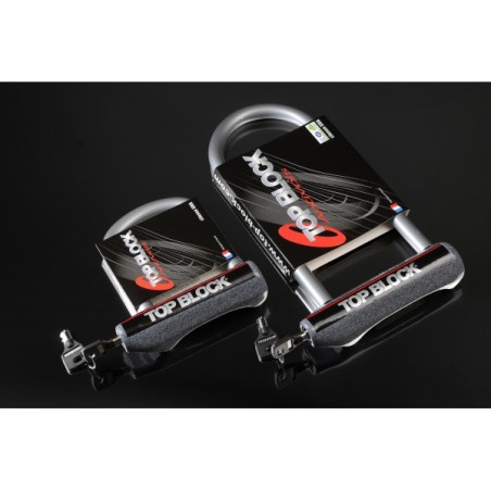 Antivol moto en U TOP BLOCK SILVER 124/250 (entraxe 124)