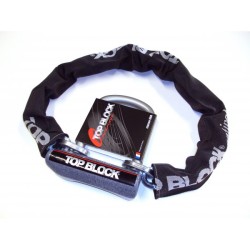 Antivol moto en U avec chaine TOP BLOCK SILVER 120C