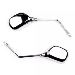 Kyoto - Paire de rétroviseurs universels pour Scooter - M8 - chrome