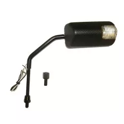 Kyoto - Rétroviseur Universel pour Scooter - F1 Long + Clignotant Led - Look Carbone M8 - Réversible