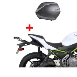 Pack valises Shad SH36 carbone + sacoches + supports pour Kawasaki Ninja 650 2017 et +, Z650 2016 et +
