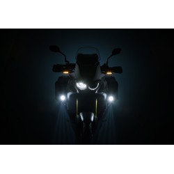 EVO Kit de feux longue portee Noir. Kawasaki Versys 650 (10-14).