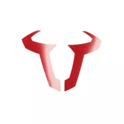 Autocollant taureau SW-MOTECH 130 x 97 mm. Reflechissant. Rouge.