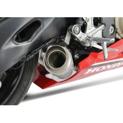 Silencieux Termignoni rond carbone embout inox pour Honda CBR1000RR 2017 et +