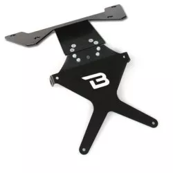 Support de plaque inclinable BARRACUDA Aluminium / Inox pour Suzuki SV650 2003-2007