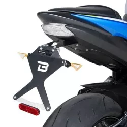 Support de plaque inclinable BARRACUDA Aluminium / Inox pour Suzuki Suzuki GSXS1000 et GSXS750