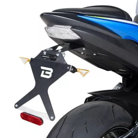 Support de plaque inclinable BARRACUDA Aluminium / Inox pour Suzuki Suzuki GSXS1000 et GSXS750