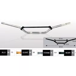 Guidon moto CHAFT Cross - 22mm