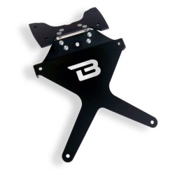 Support de plaque inclinable BARRACUDA Aluminium / Inox pour Suzuki GSXR600 et GSXR750 2008-2010