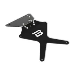 Support de plaque inclinable BARRACUDA Aluminium / Inox pour Suzuki GSXR600 et GSXR750 2011-2016