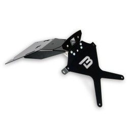 Support de plaque inclinable "STREET" BARRACUDA Aluminium / Inox pour BMW RnineT Urban GS