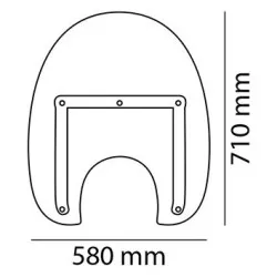 Pare-brise America III 5962 Puig pour Daelim, Honda, Kawasaki, Suzuki, Triumph, Yamaha