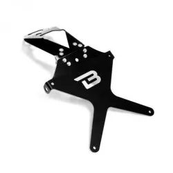 Support de plaque inclinable BARRACUDA Aluminium / Inox pour Triumph Street Triple R 2013-2017