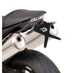 Support de plaque inclinable BARRACUDA Aluminium / Inox pour Triumph Speed Triple 2008-2010
