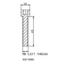 Puig - Adaptateur de rétroviseurs 9981 DROIT - Ducati