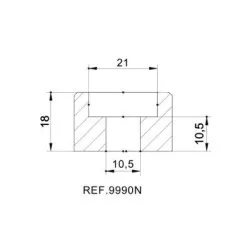 Adaptateur de rétroviseurs Puig 9990 droit ou gauche pour BMW