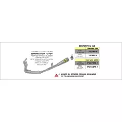 Silencieux GP2 ARROW Nichrom "Dark" inox noir, Homologué pour BMW S1000RR 2019 et +