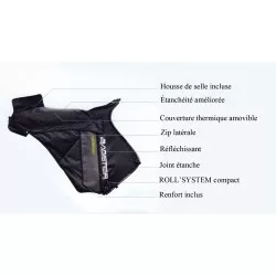 Tablier Bagster XTB340 ROLL'STER, Noir, pour Honda Forza 125 2019 et +