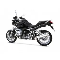 Silencieux inox chromé racing ZARD pour BMW R1200R 2011-2013