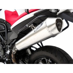 Silencieux inox satiné racing ZARD pour BMW F800 GS 2010-2013