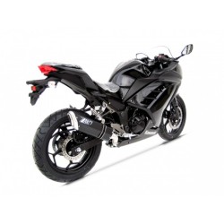 Silencieux penta inox noir racing ZARD pour Kawasaki Ninja 250 / 300 2007-2013