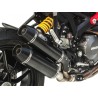 Silencieux double sortie inox-carbone homologué ZARD pour Ducati Monster 1100 EVO 