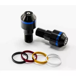 Puig - Embouts De Guidon Courts Avec Anneaux 8173 - Yamaha YZF R125 2014-2018, YZF R6 1999-2002