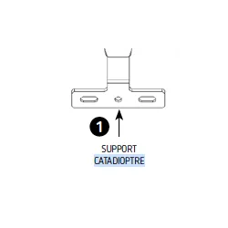 Puig - Support pour fixation pour catadioptre sur support de plaque Puig
