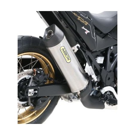 Silencieux MAXI RACE-TECH ARROW Aluminium embout carbone pour Honda CRF1100L Africa Twin 2020 et +