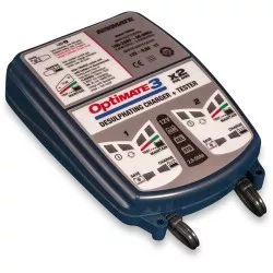 Chargeur de batterie moto double Tecmate Optimate 3 X2 TM450