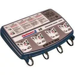 Chargeur de batterie moto quadruple Tecmate Optimate 3 X4 TM-454