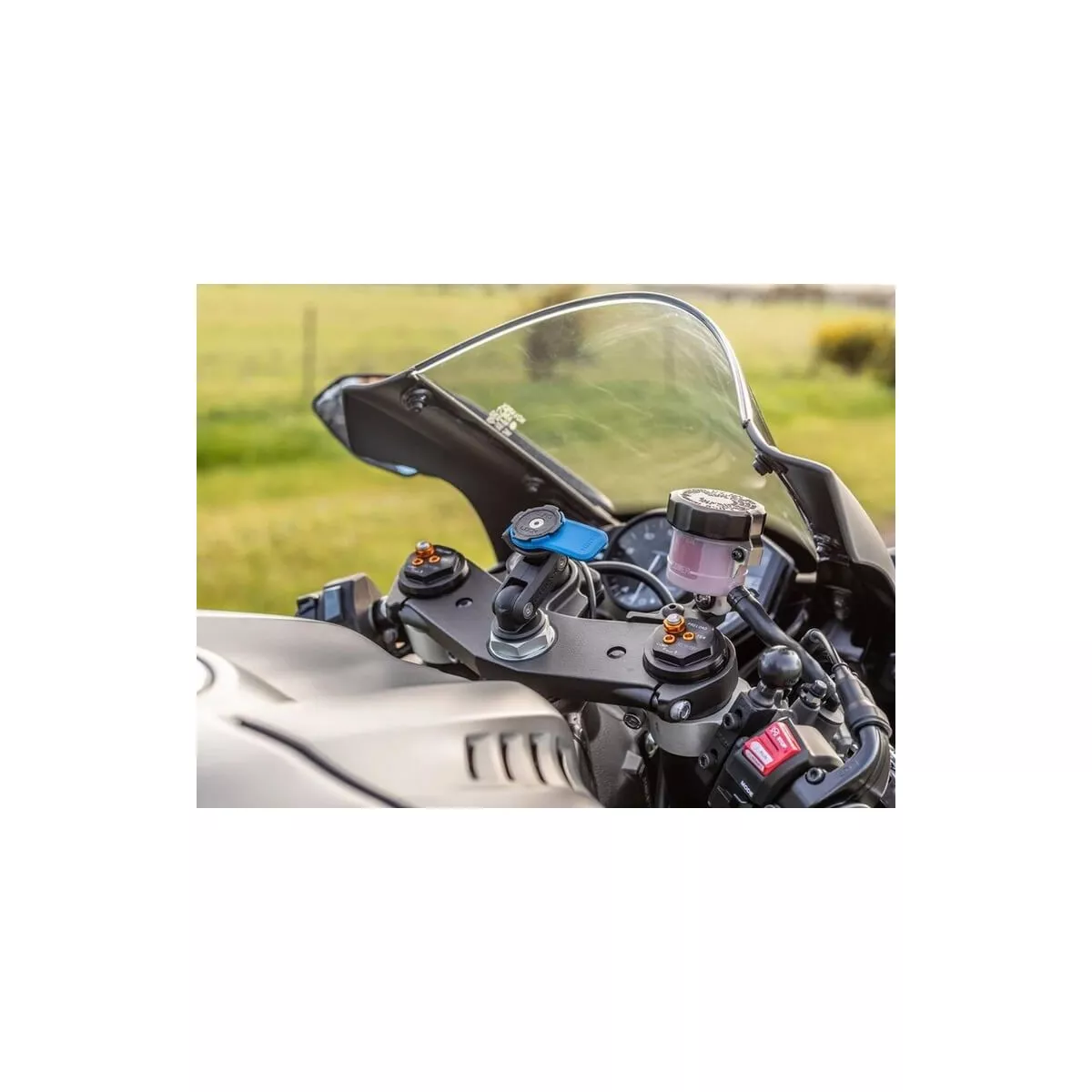 Kit Support Guidon Moto Quad Lock - Montage Clamp, Noir (ouvert Jamais Utilisé)