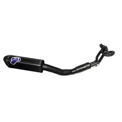 Ligne complète Termignoni BLACK EDITION, silencieux court" Scream" Carbone pour Yamaha TMax 560 / Tech Max 2020 et +