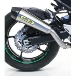 Silencieux X-KONE ARROW 71912XKI Nichrom Inox embout carbone pour Kawasaki Z900 2020 et +