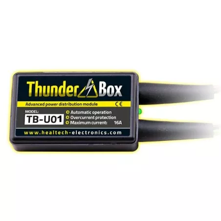 ThunderBox 16A de Healtech - module de distribution d'alimentation électrique pour moto