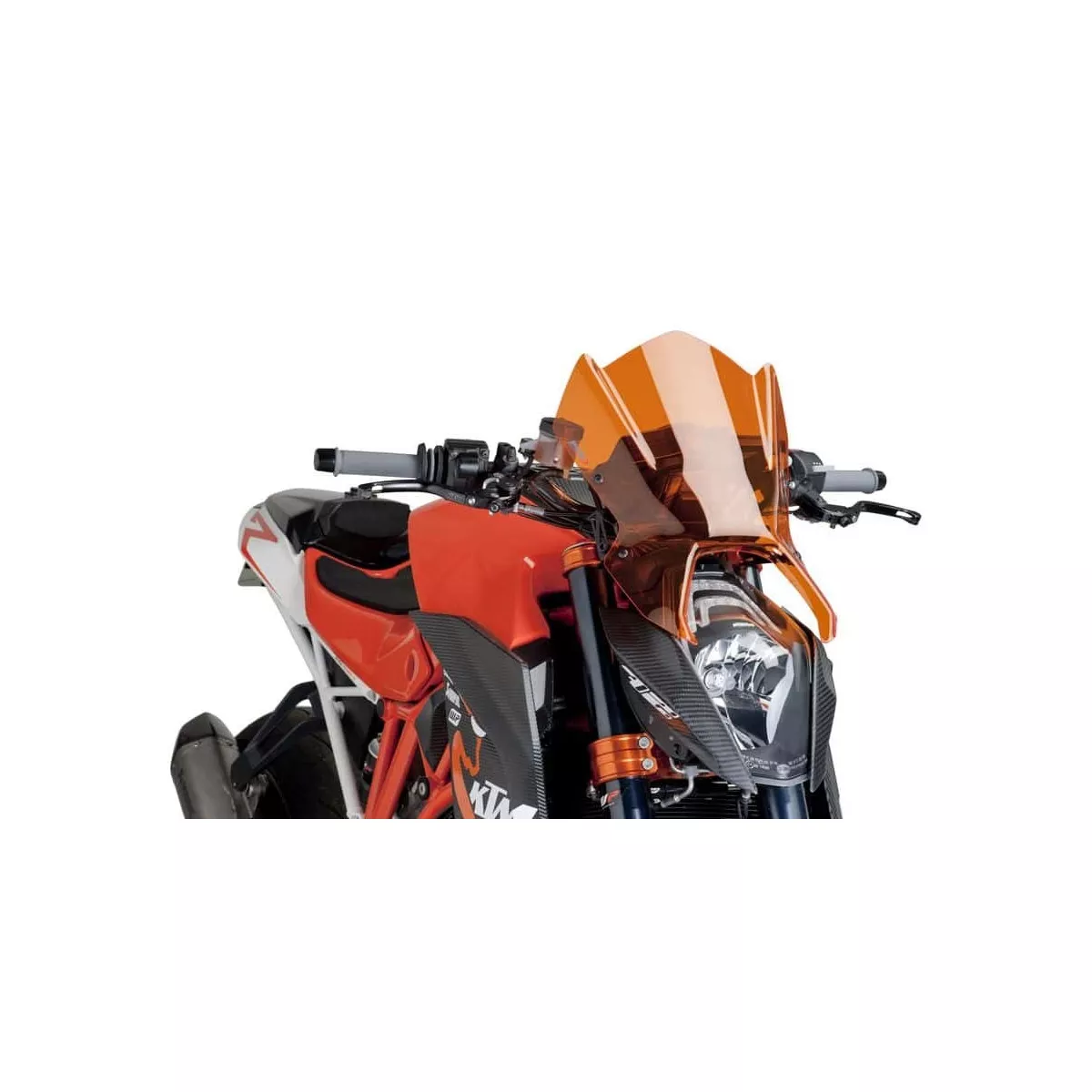 Saut De Vent Puig 5872N Pour Yamaha FZ8 (2010-2016) - Noir, En Méthacrylate 3mm - Aérodynamique Et Résistant