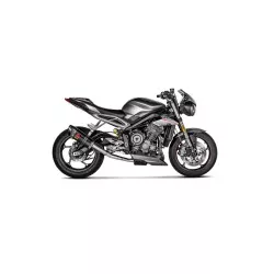 Silencieux Slip-On Akrapovic Racing pour Triumph Street Triple 765 S / R / RS 2017-2019