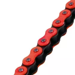 Axring - Chaine Pas 428-Hyper Renf./Ss Joints Toriques/Attache Rapide-136 Maillons-Rouge