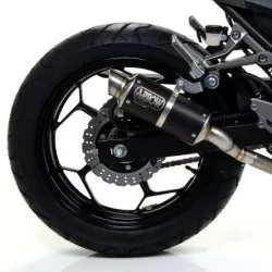 Silencieux Racing GP2 ARROW 71018GPI Nichrom Dark pour Kawasaki Ninja 250 / 300  et Z300