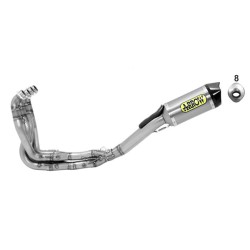 Ligne complète COMPETITION ARROW 71166CKZ Titane collecteur Inox pour ZX10R 2016-2019, ZX10RR 2017-2019